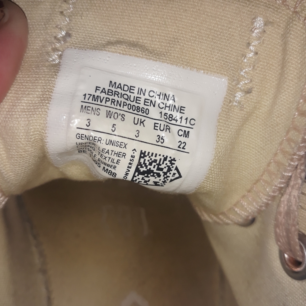 Converse ALL STAR Rose Gold Suede Low Tops - Picture 4 of 8